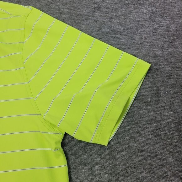 Bobby Jones X-h2o Mens Golf Polo Shirt Size M Green Mint julep Striped New Good - Picture 8 of 14